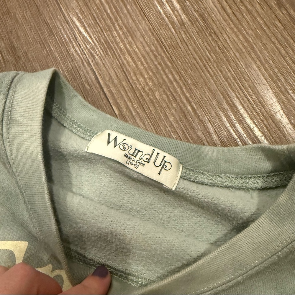 Wound Up Mint Green Sweatshirt - Picture 6 of 7